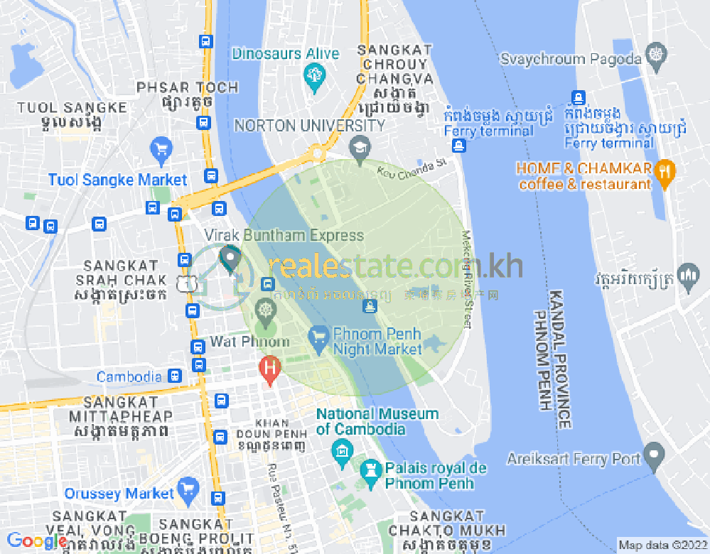水净华区, 金边地图