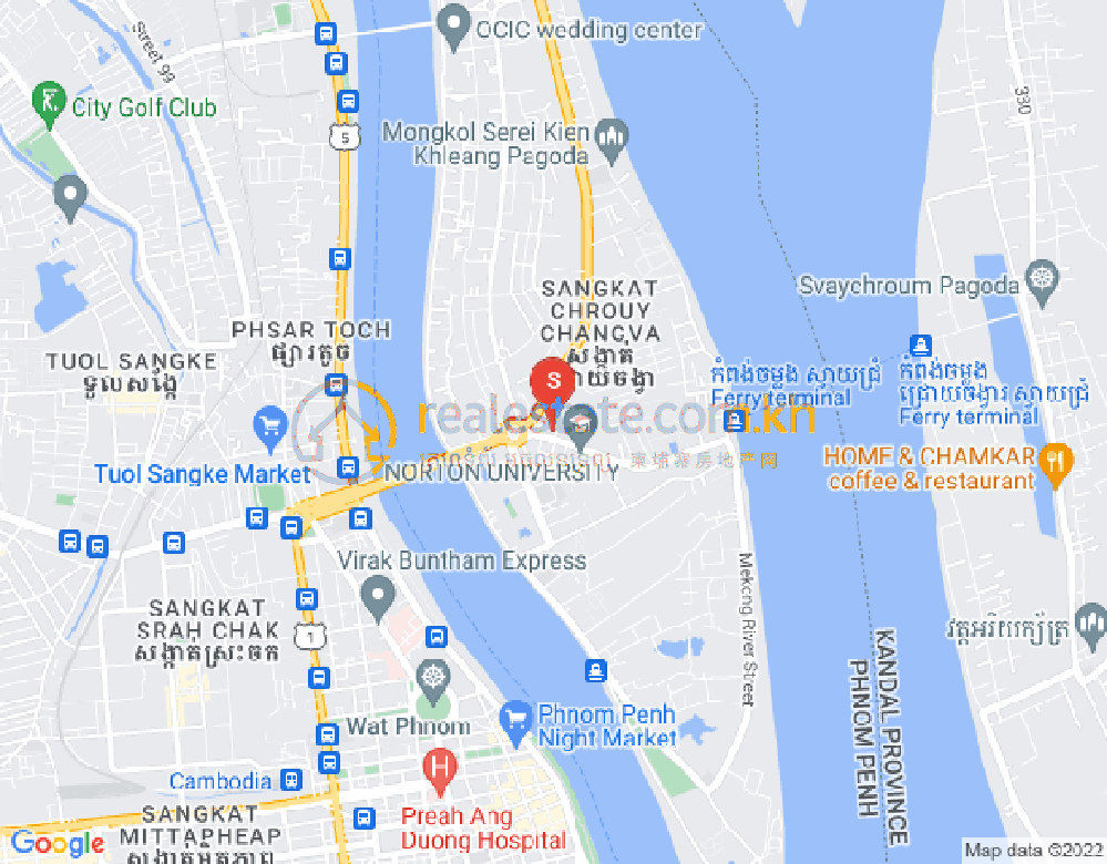แผนที่ จเรยจังวา, พนมเปญ
