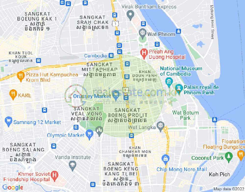 Карта «Оу Руэсси» 1, 7 Макара, Пномпень