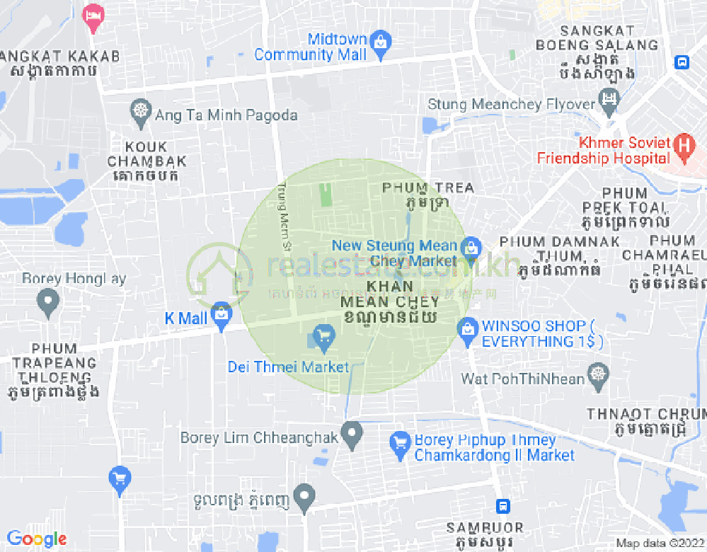 Mapa: Stueng Mean Chey 3, Meanchey, Phnom Penh
