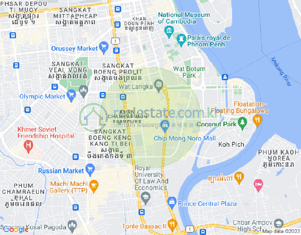 แผนที่ บีเคเค 2, บึงเกงกอง, พนมเปญ