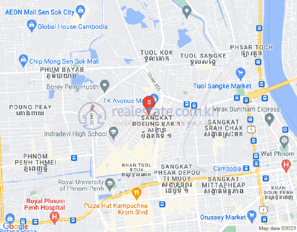 万谷湖1分区, 堆谷区, 金边地图