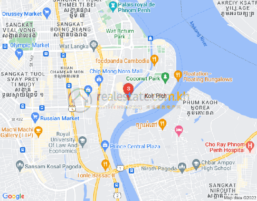 百色河分区, 占卡蒙, 金边地图