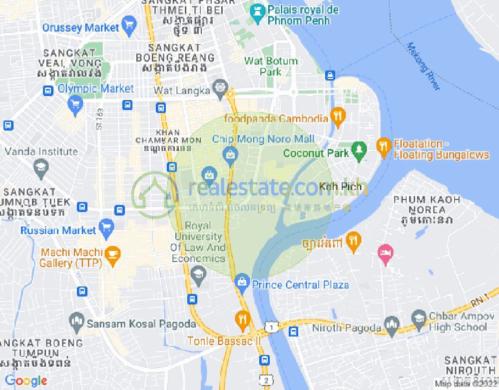 百色河分区, 占卡蒙, 金边地图