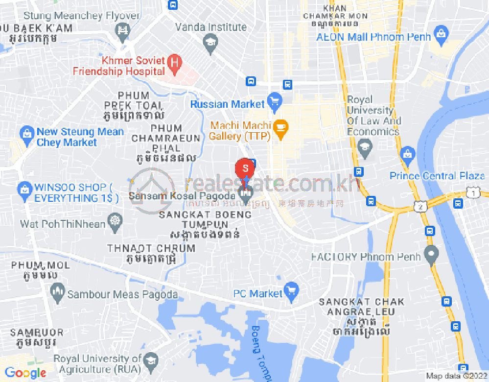宣邦屯门1, 棉芷区, 金边地图