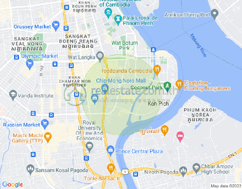 百色河分区, 占卡蒙, 金边地图