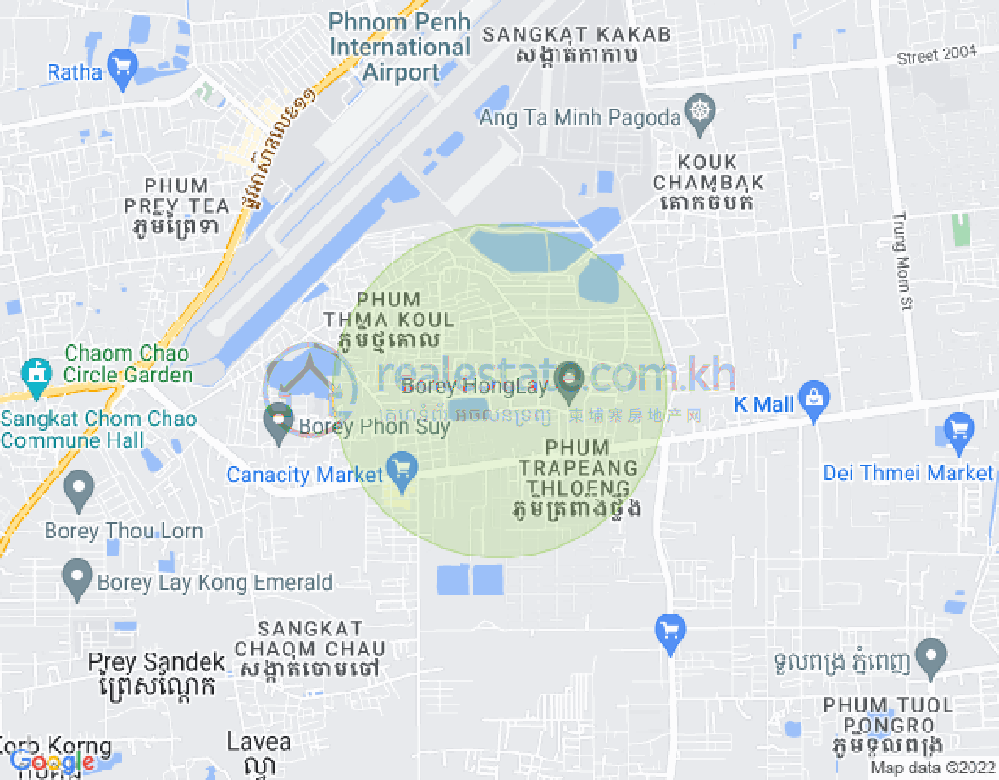 Map of Borey Hong Lay