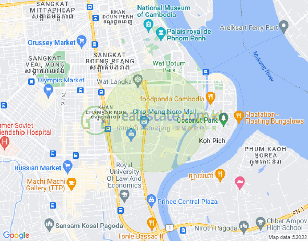แผนที่ บีเคเค 3, บึงเกงกอง, พนมเปญ