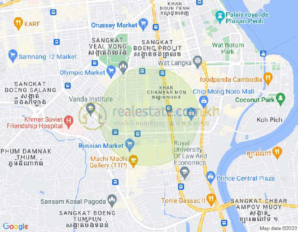 ផែនទី ទួលទំពូង១, ចំការមន, ភ្នំពេញ