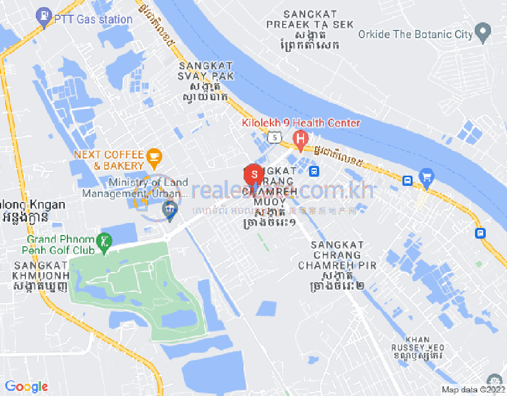 ផែនទី ឫស្សីកែវ, ភ្នំពេញ