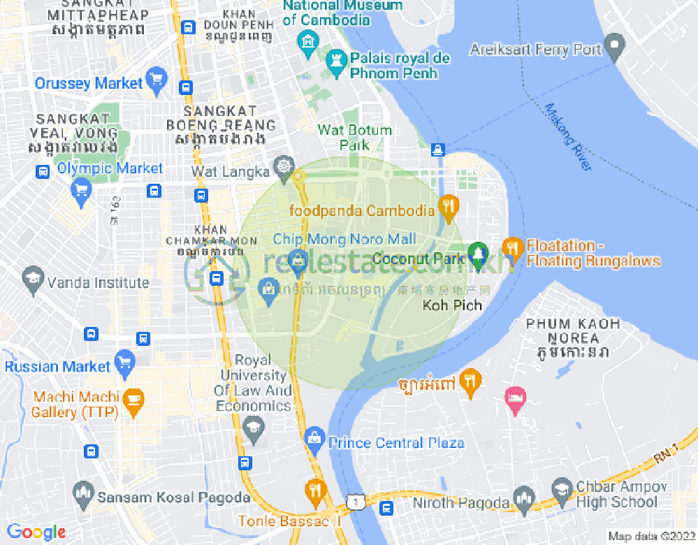 百色河分区, 占卡蒙, 金边地图