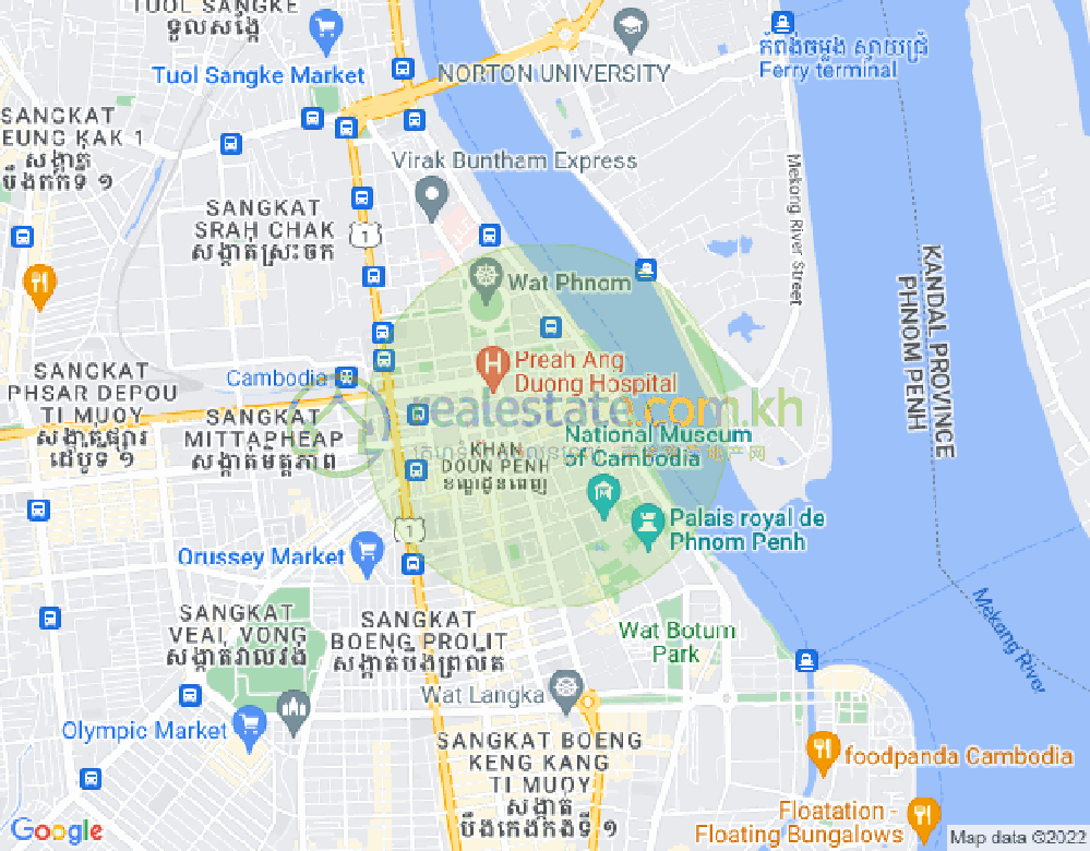 street 130 130, 下市仔1分区, 隆边区, 金边地图