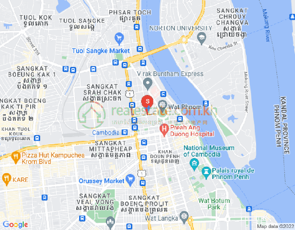 Map of Phnom Penh Thmey, Sen Sok, Phnom Penh