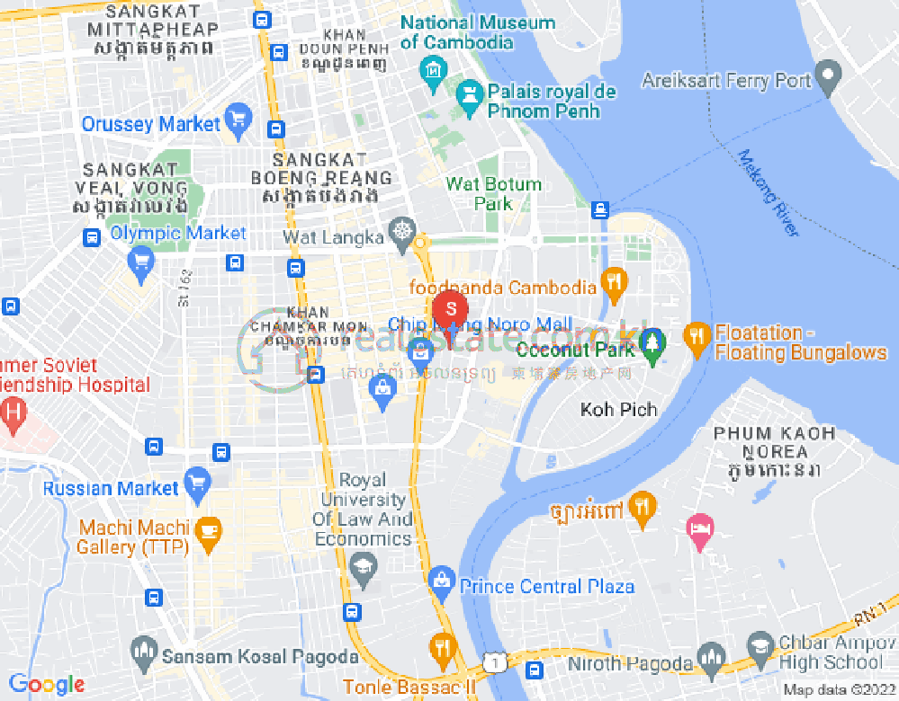 Mapa: Toul Tum Poung 2, Chamkarmon, Phnom Penh