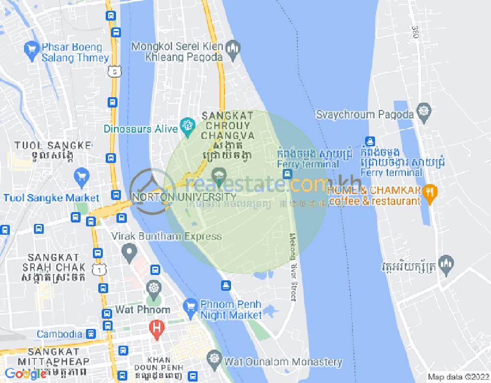 水净华区, 金边地图