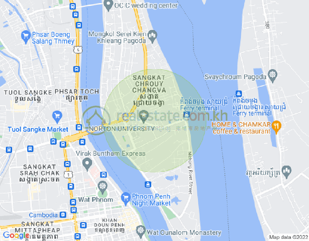 Carte de Chroy Changvar, Phnom Penh