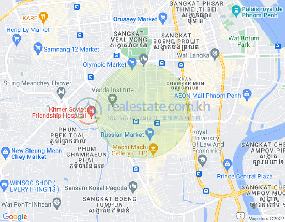 แผนที่ บีเคเค 3, บึงเกงกอง, พนมเปญ