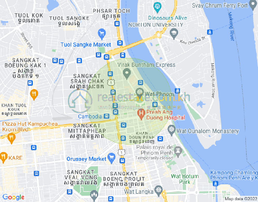 뉴 프놈펜, 모리 속도 구, 프놈펜 지도