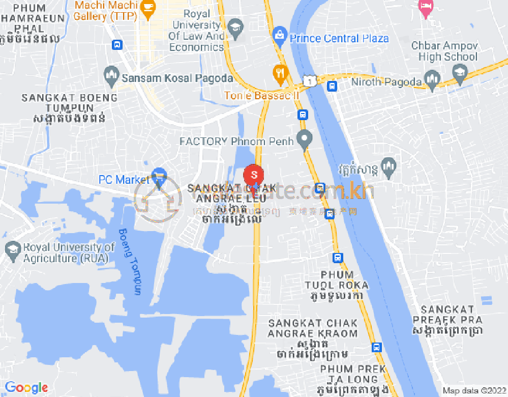 Mapa: Chak Angrae Leu, Meanchey, Phnom Penh