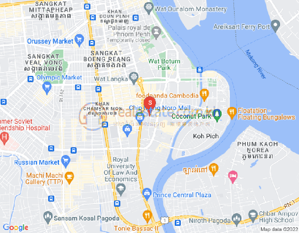 奥林匹克, 波哥堪, 金边地图
