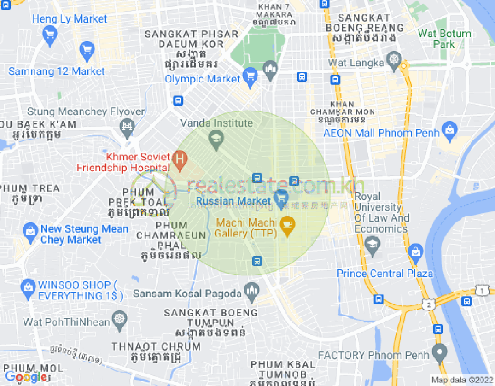 ផែនទី ទួលទំពូង២, ចំការមន, ភ្នំពេញ