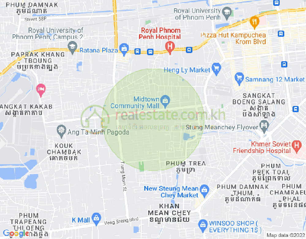 แผนที่ โอวแบกกอาม, แซนสก, พนมเปญ