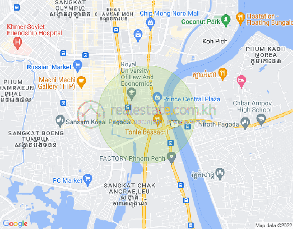 百色河分区, 占卡蒙, 金边地图