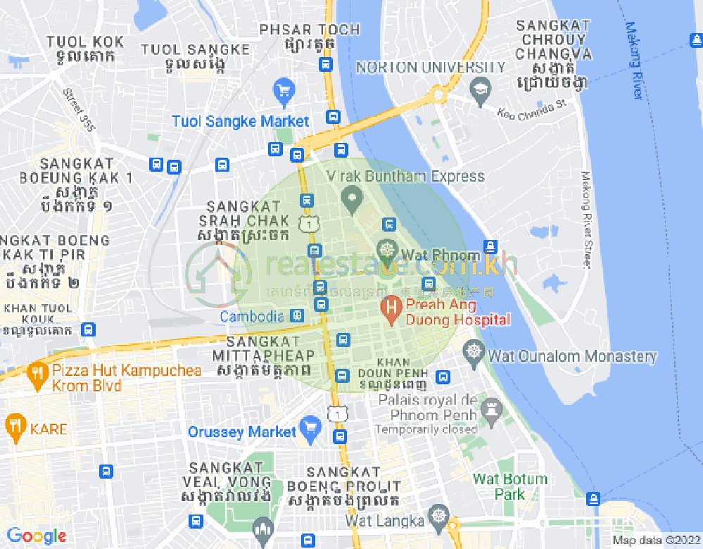 新金边, 森速区, 金边地图