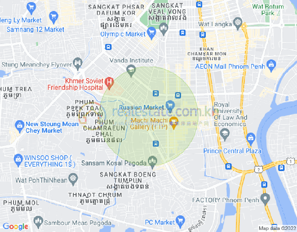 ផែនទី ទួលទំពូង១, ចំការមន, ភ្នំពេញ