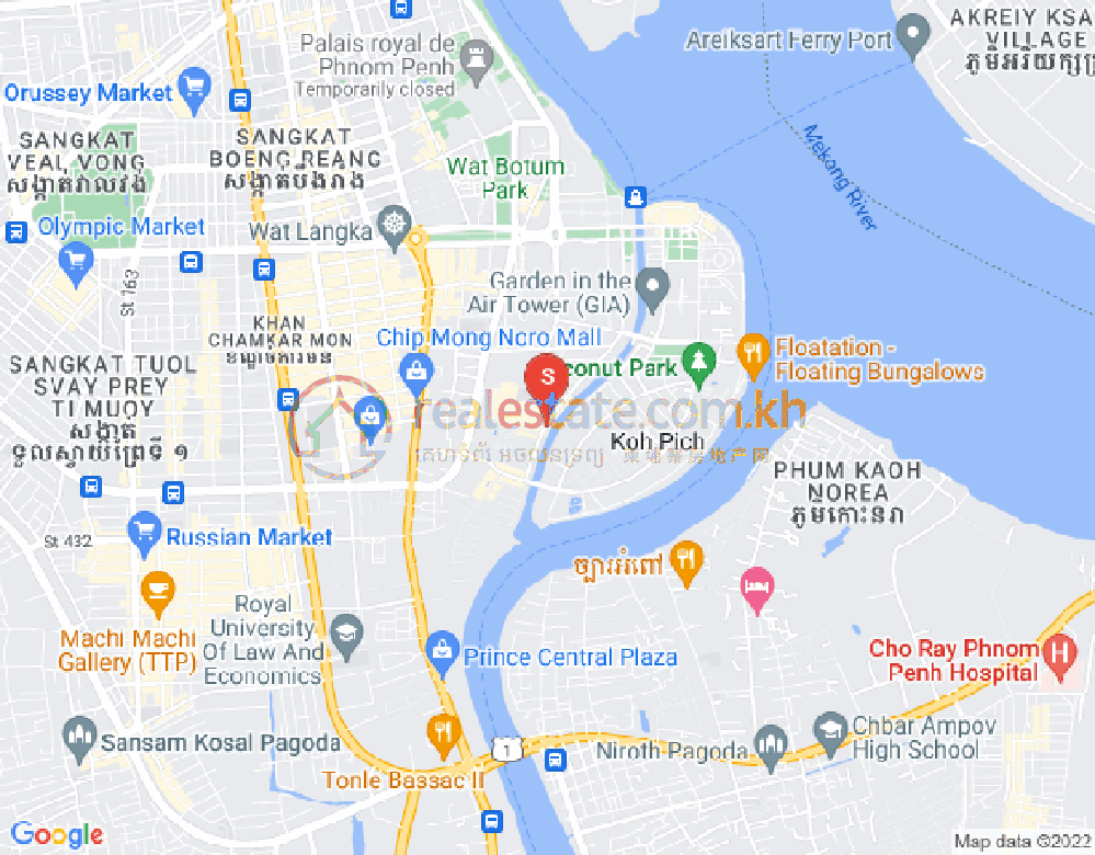 百色河分区, 占卡蒙, 金边地图