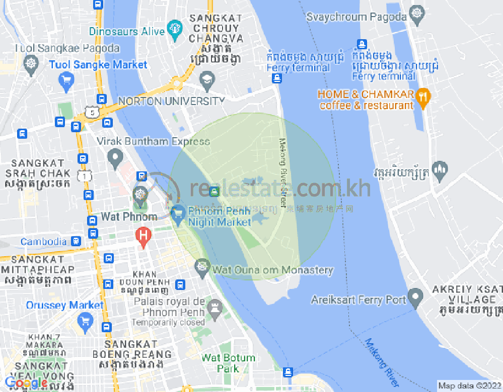 แผนที่ จเรยจังวา, พนมเปญ