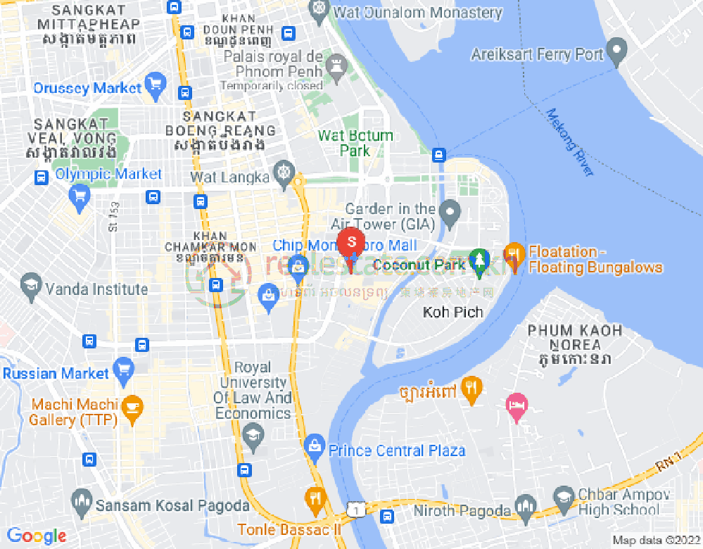 朱德奔2分区, 占卡蒙, 金边地图