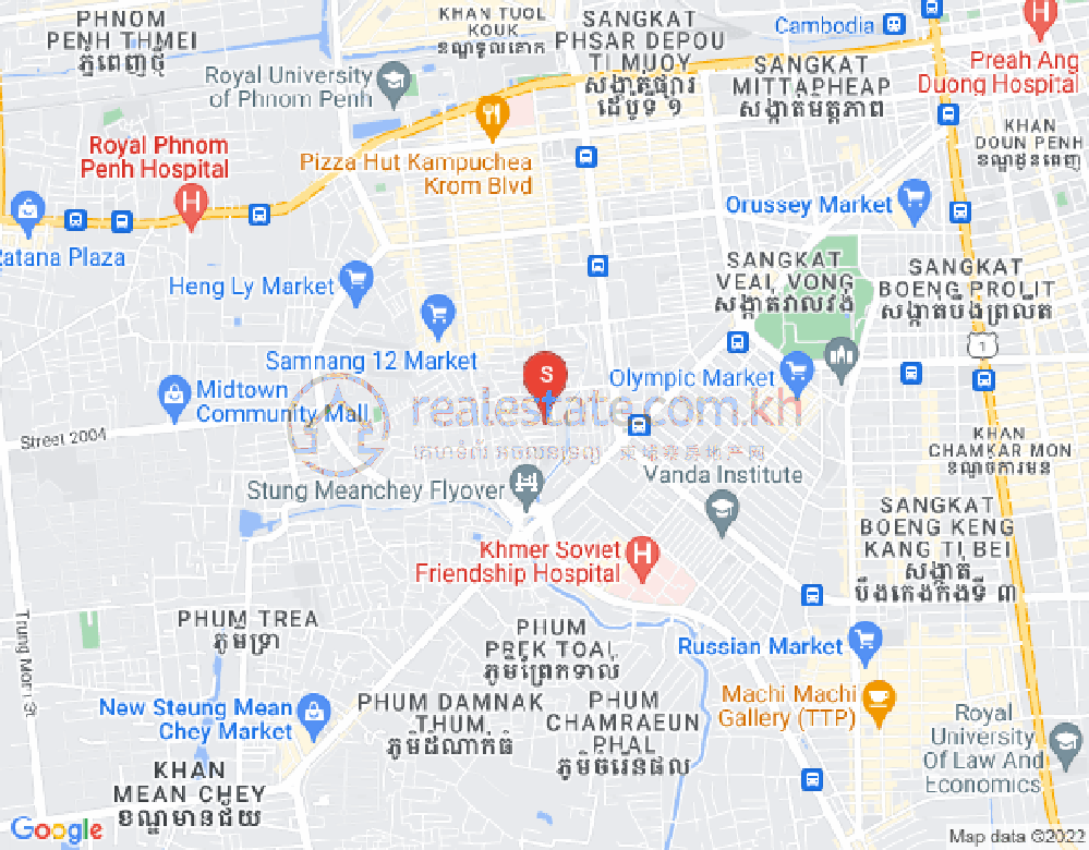 แผนที่ บึงสลัง, ตuolโกก, พนมเปญ
