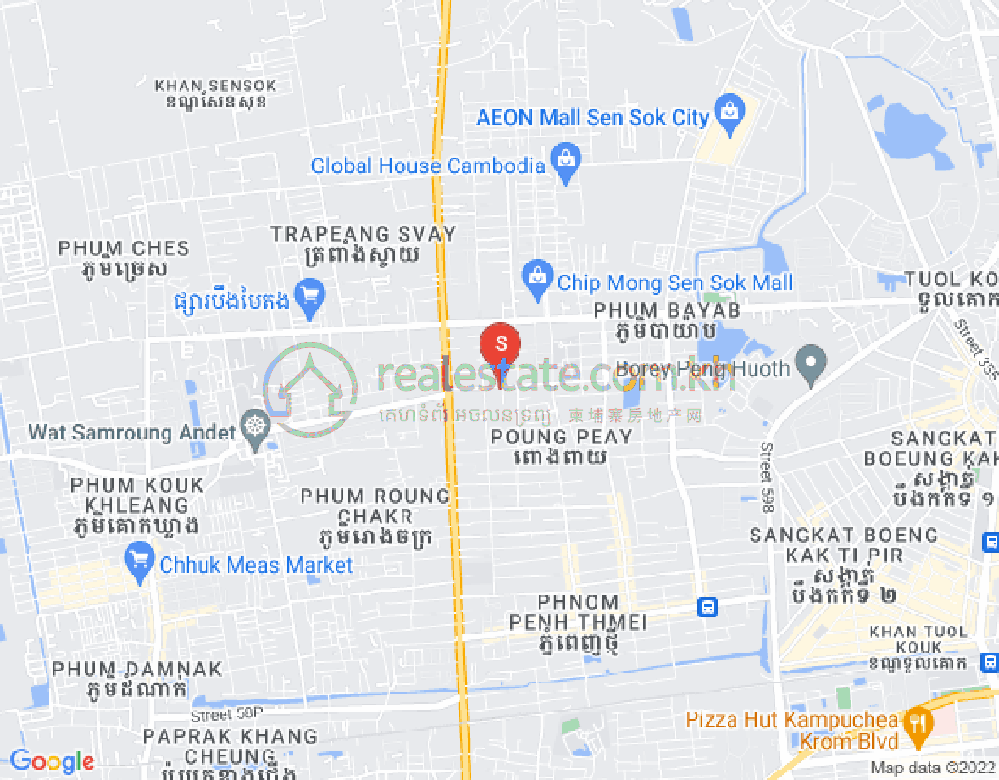 新金边, 森速区, 金边地图