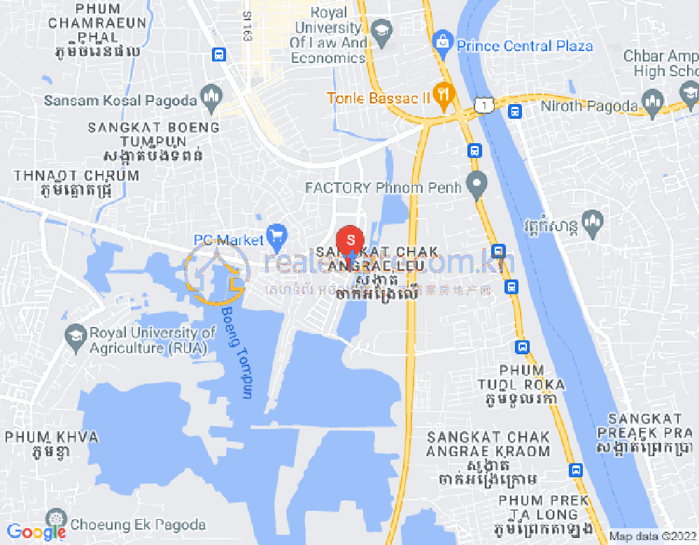 长夏上社分区, 棉芷区, 金边地图