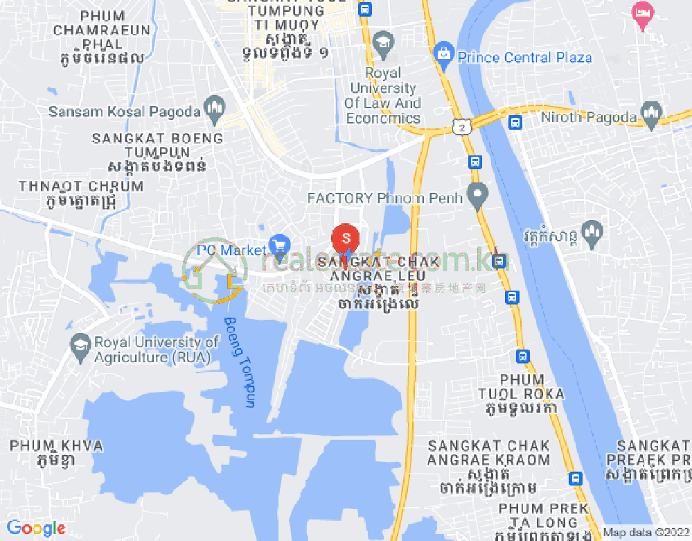 长夏上社分区, 棉芷区, 金边地图