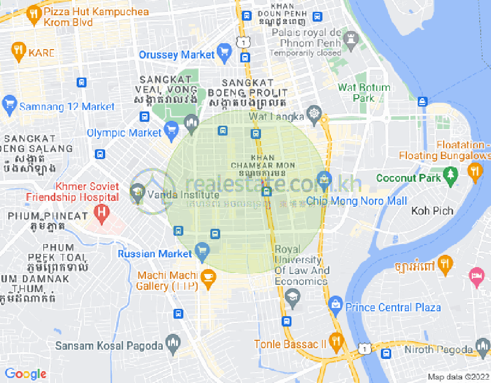 แผนที่ บีเคเค 3, บึงเกงกอง, พนมเปญ