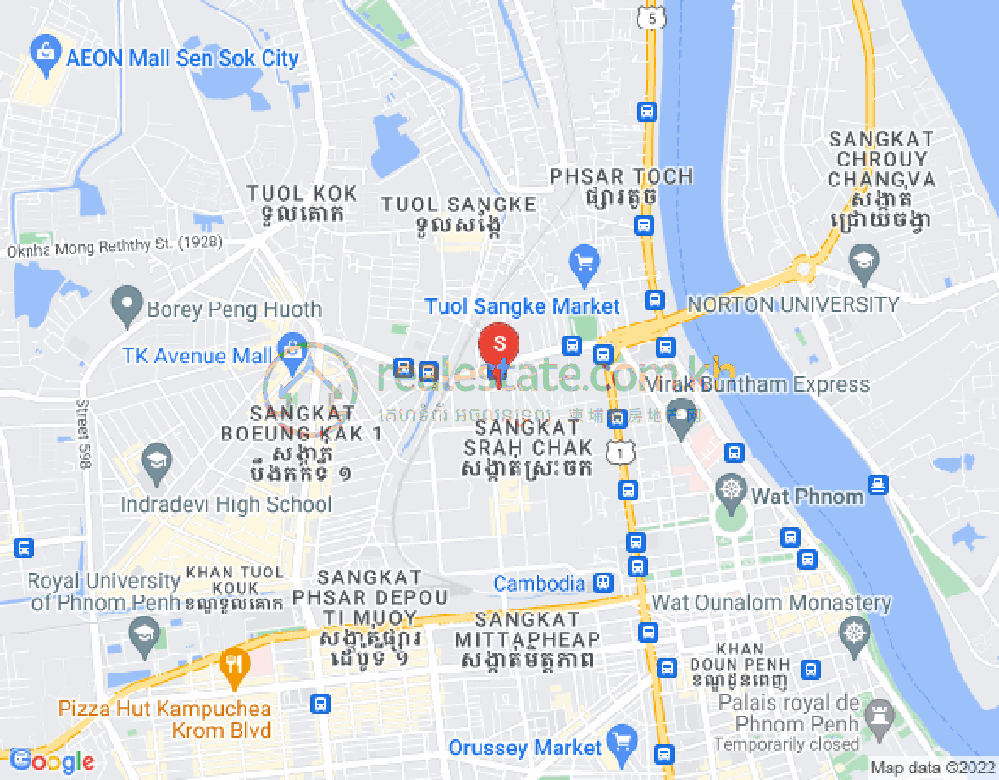 Tuol Sangkae 2村, 雷西郊区, 金边地图