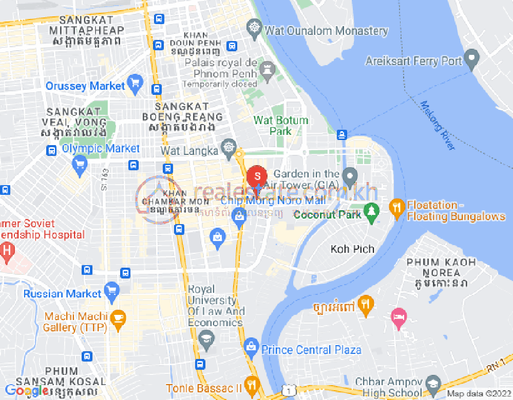 百色河分区, 占卡蒙, 金边地图