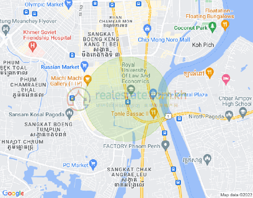万禾密分区, 占卡蒙, 金边地图