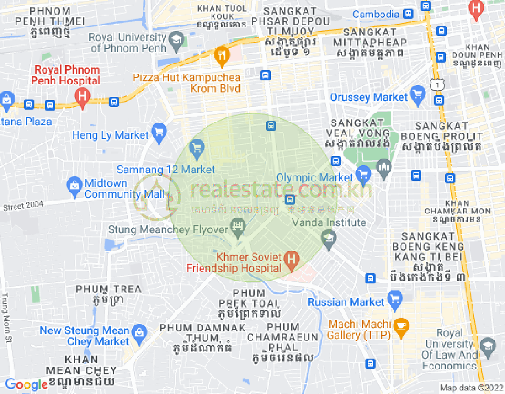 Map of Boeung Salang, Toul Kork, Phnom Penh