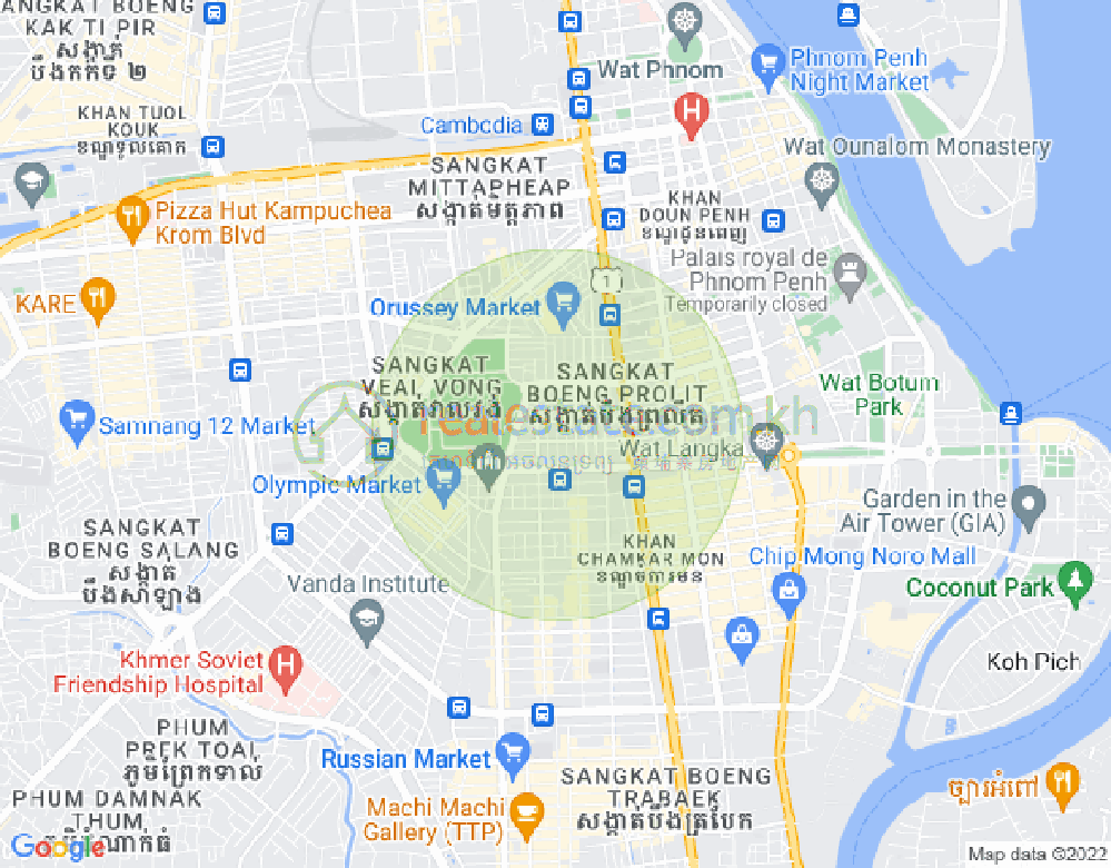 Boeung Prolit分区, 马卡拉区, 金边地图
