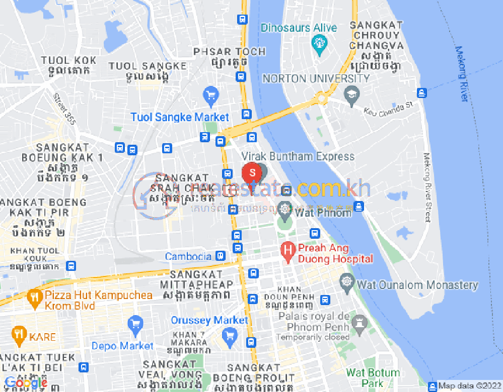 แผนที่ สระจก, ดวนป็ญ, พนมเปญ