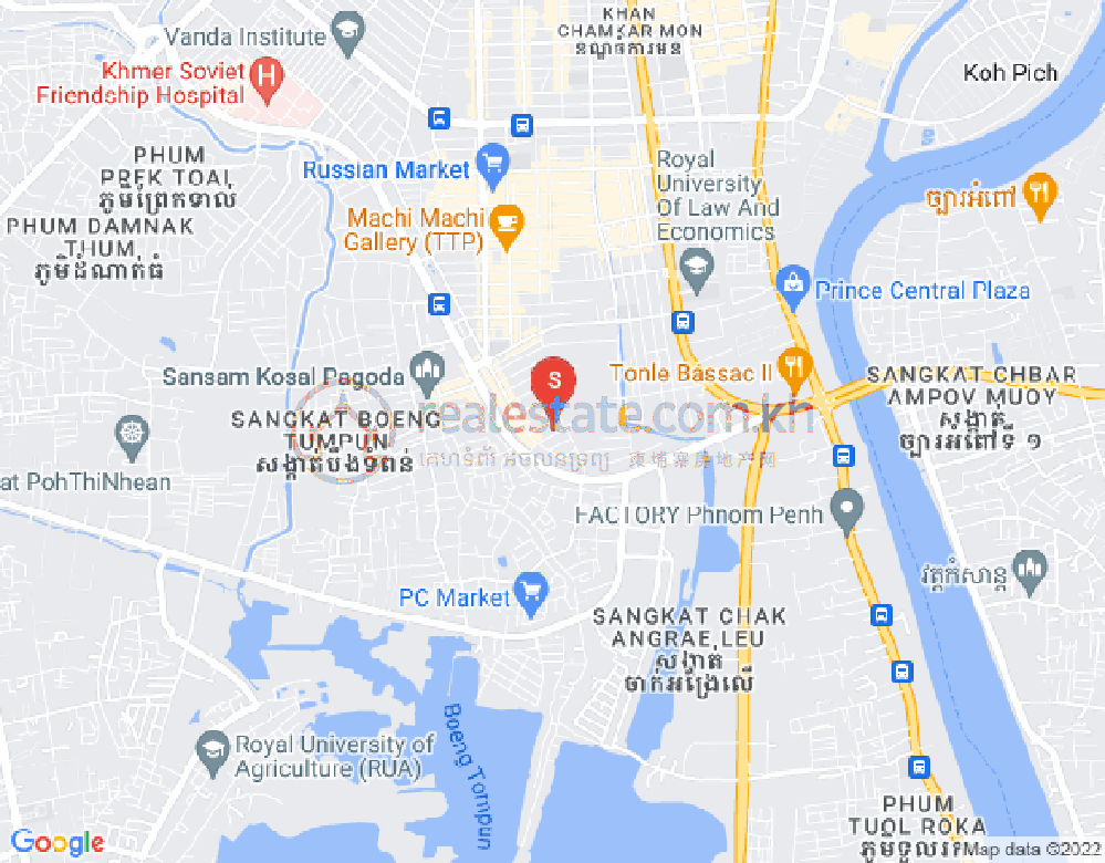 沙南哥分区, 占卡蒙, 金边地图