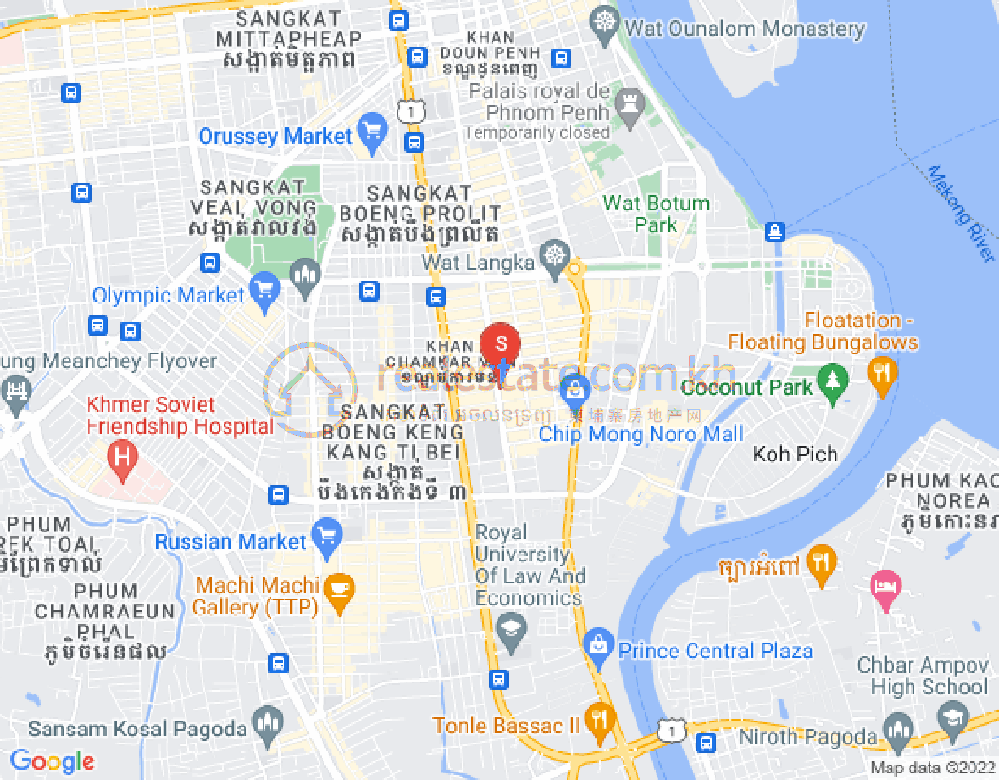 แผนที่ บีเคเค 3, บึงเกงกอง, พนมเปญ
