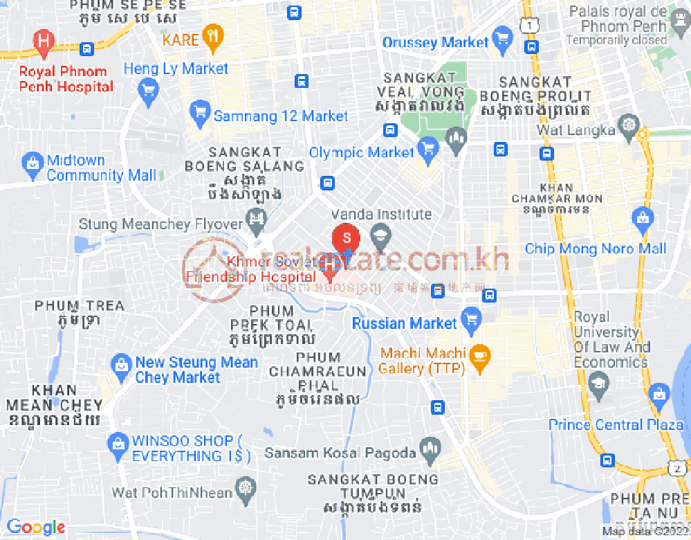 แผนที่ ตุมนบตึก, บึงเกงกอง, พนมเปญ