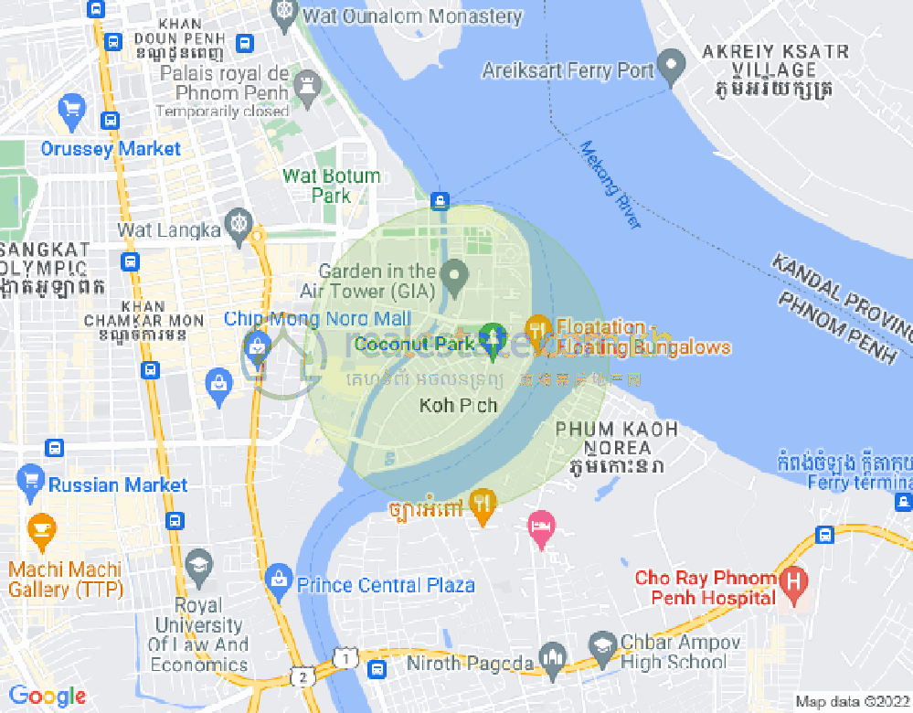 百色河分区, 占卡蒙, 金边地图