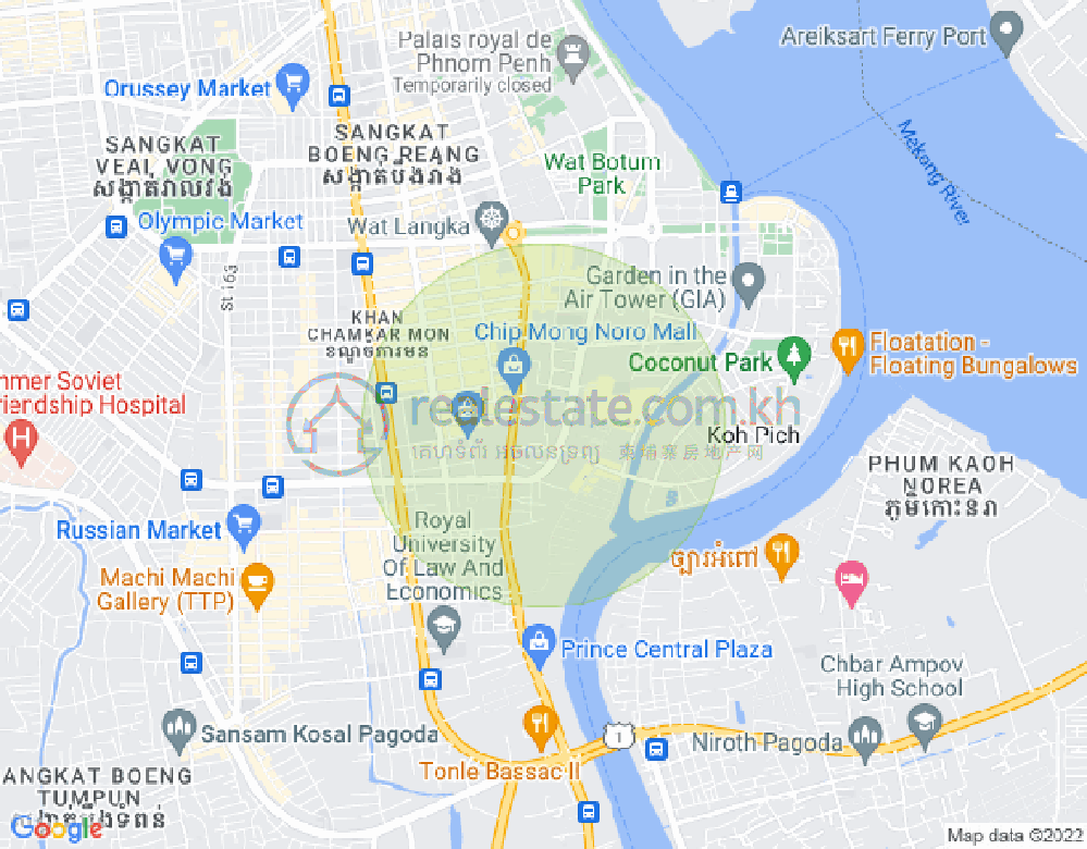 百色河分区, 占卡蒙, 金边地图