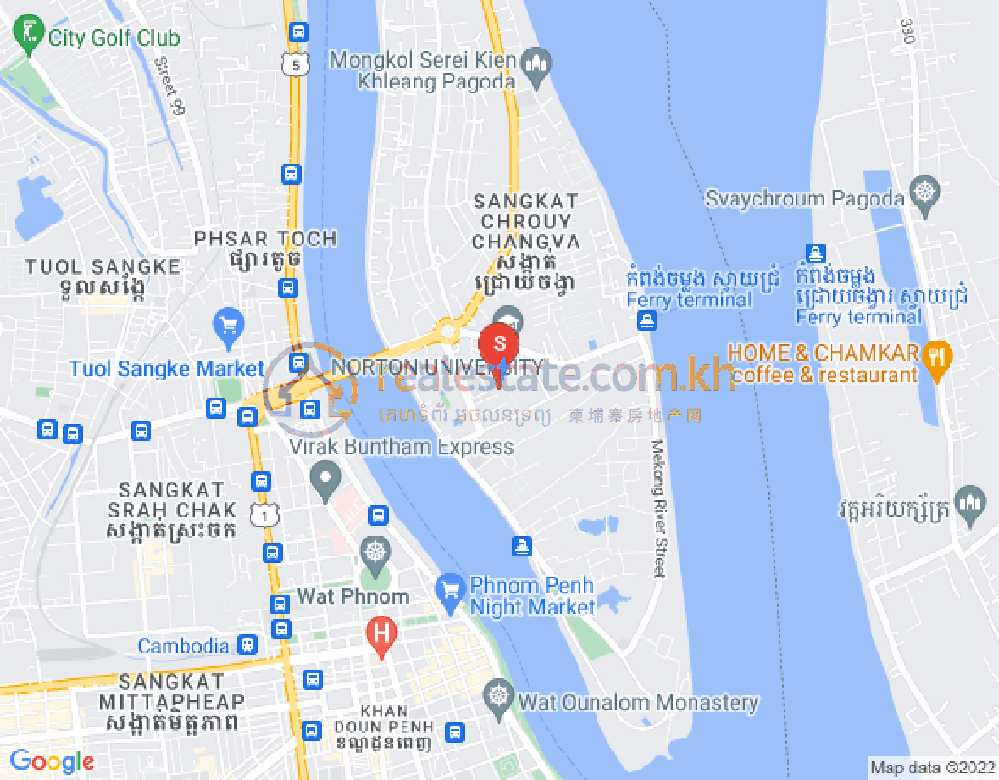 Mapa: Chroy Changvar, Phnom Penh