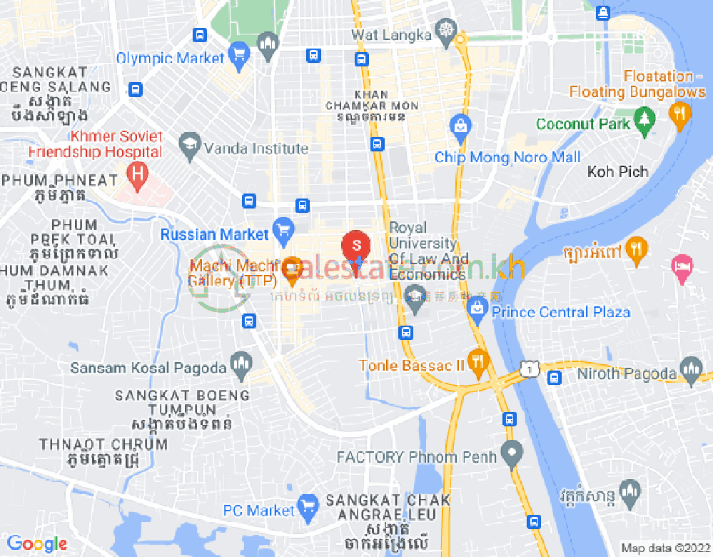 万禾密分区, 占卡蒙, 金边地图